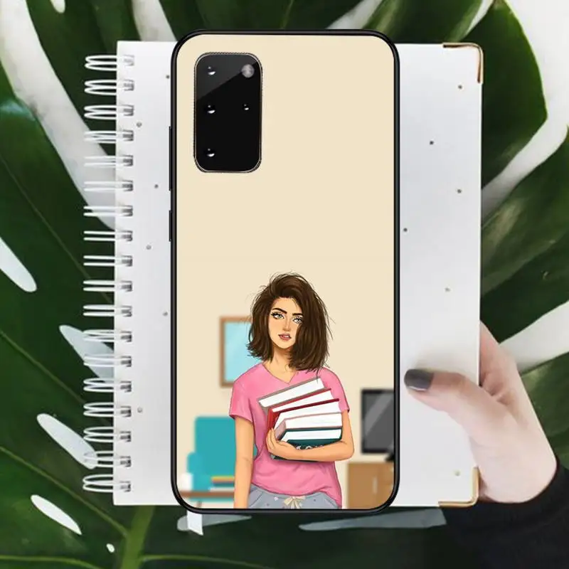 

love reading Books girls Phone Case For Samsung galaxy S 7 8 9 10 20 edge A 6 10 20 30 50 51 70 note 10 plus