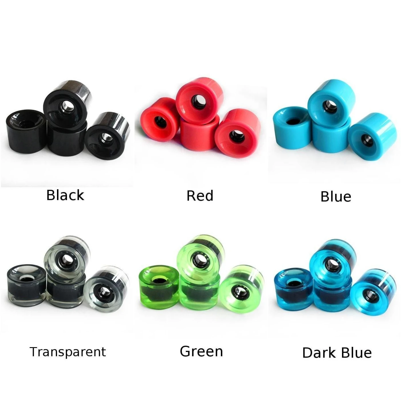 Колеса для Лонгборда из ПУ материала 4 шт. 82 А 70x51 мм|Скейтборд| |