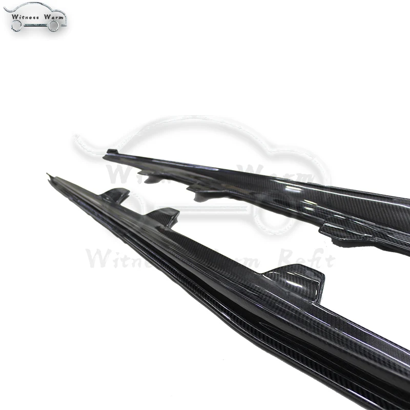 Углеродное волокно боковые юбки фартук для Volkswagen Scirocco R бампер 2009 2010 2011 2012 2013