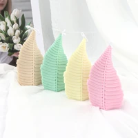 3d seashell leaf silicone handmade candle mold making shell aromatherapy plaster scallop mushroom scented soap mould