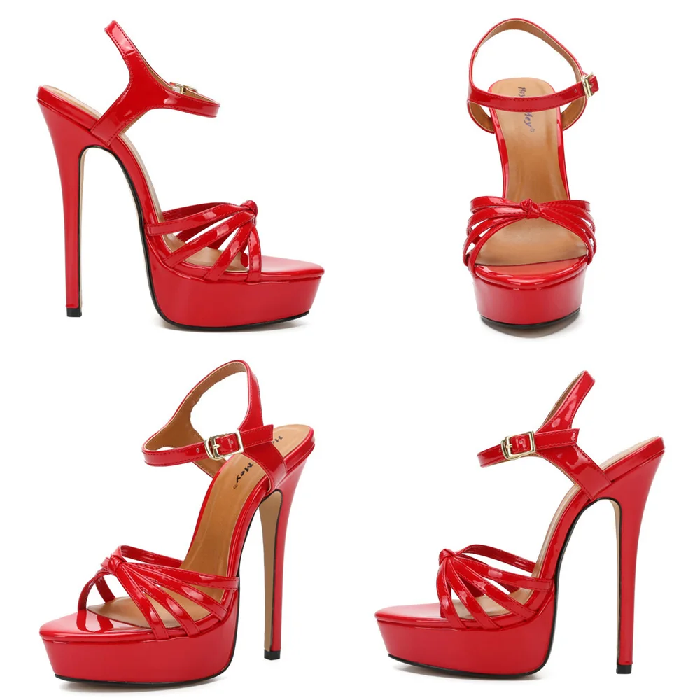 Modern Pole Dance Sneakers Womans Sandals Lace Up Thin Heels 16cm Upscale Stripper Shoes for Girl Platform Heels Character Shoes