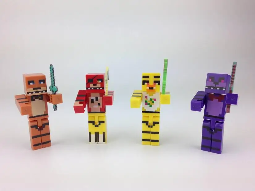 4 шт. Пластик комплект из пвх игры с рисунком персонажей пять ночей в Фредди