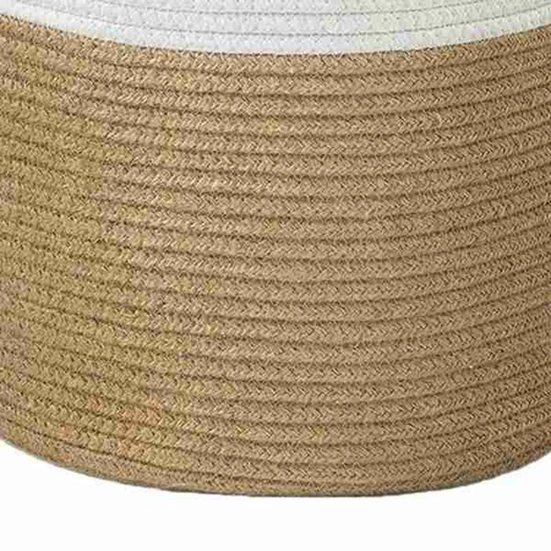 

Hand-Woven Storage Basket Cotton Rope Art Storage Bucket Simple Desktop Container Home Decoration Garden Flower Planter