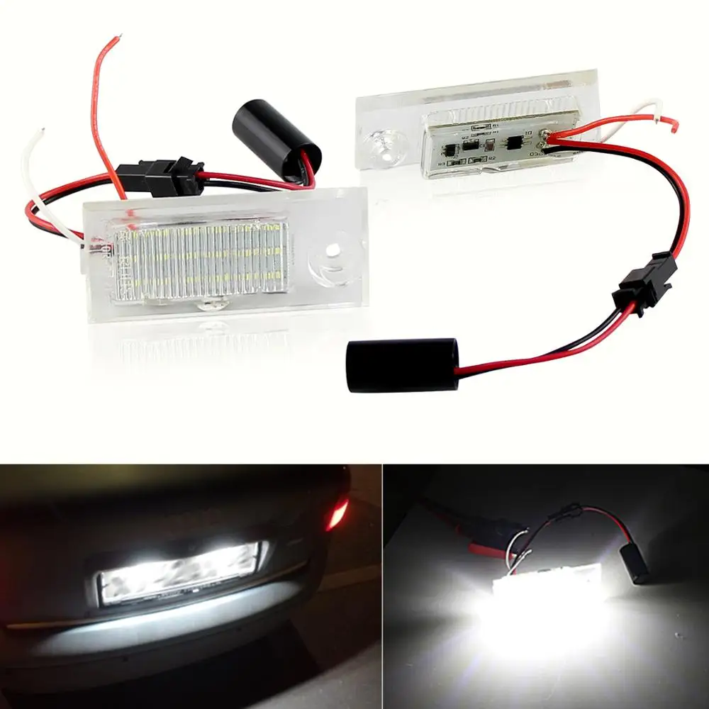 

CANBUS No Error LED License Plate Bulb Lights for Audi A6 C5/4B Sedan 1997~2004 AUTO Number Plate Lamp No Hyper Flash White