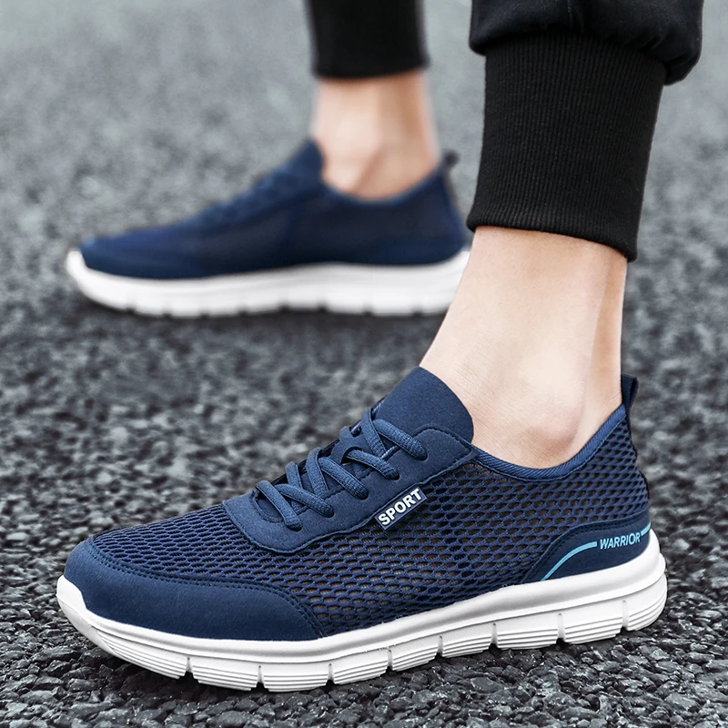Men Shoes Autumn Soft Loafers Lazy Lightweight Cheap Mesh Sports Running Sneakers Tenis Masculino Zapatillas Hombre | Спорт и