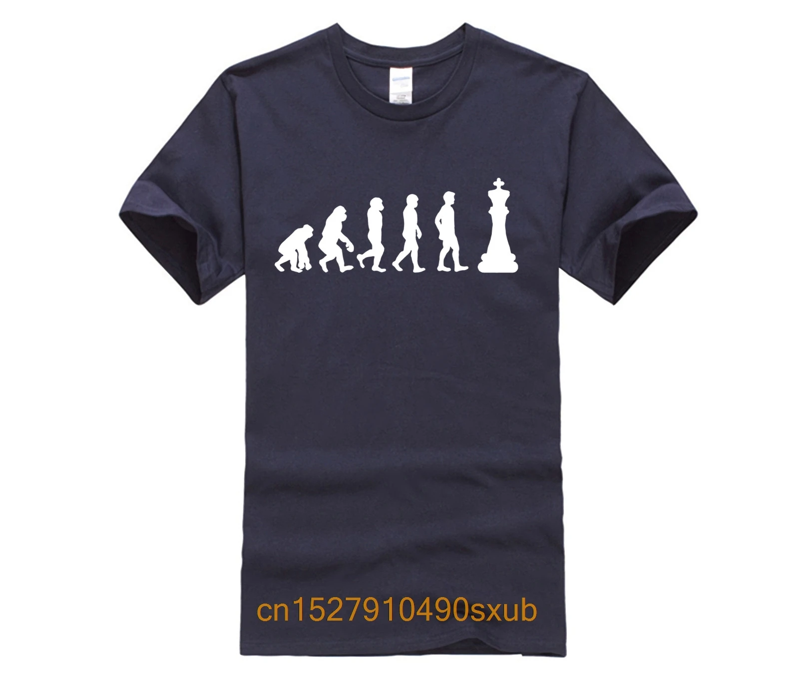 

Fashion 2020 New Evolution of Play Chess T Shirt Men Short Sleeve O Neck Chess T shirt Men Camisetas Top Tee High Quality