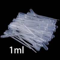 100 1000pcs 1ml disposable pipettes plastic graduated pasteur pipette dropper 1ml polyethylene laboratory tools
