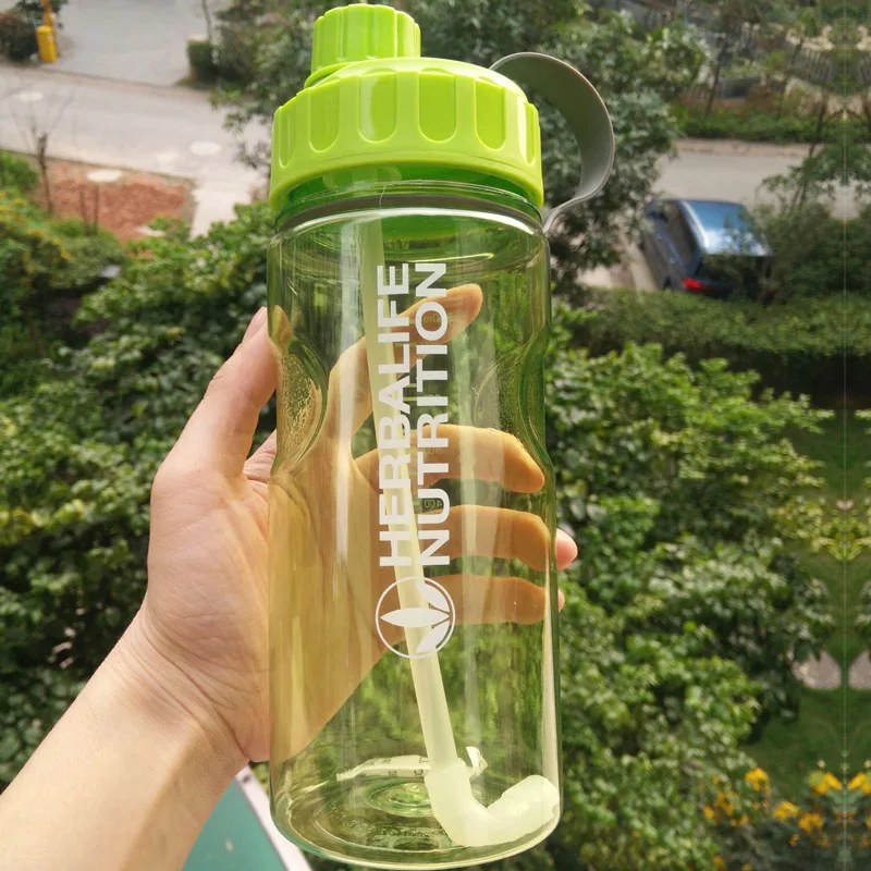 930ml green 1Л крупногабаритная бутылка для воды 1000 мл Frozem переносная космическая бутылка Herbalife спортивное питание изготовленный на заказ шейкер бутылка - Цвет: 930ml green