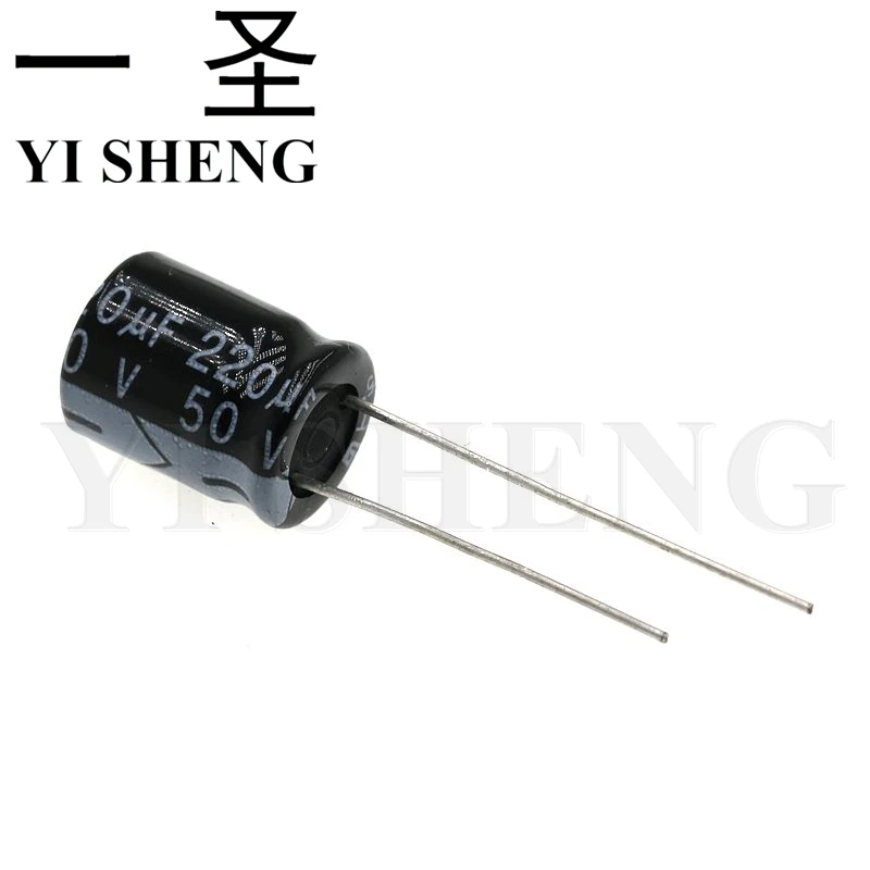 

10PCS Electrolytic capacitor 50V220uF 10*13mm aluminum electrolytic capacitor 220uf 50v