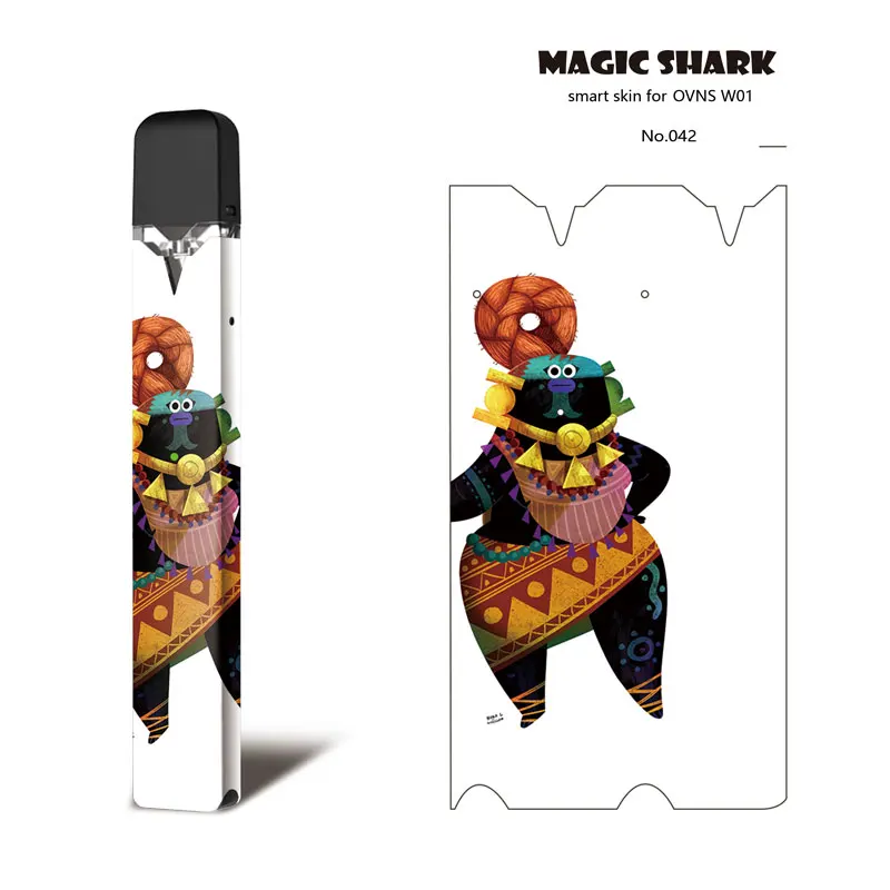 Высокое качество Жираф рыбы статуя Будды пленка не выцветает и чехол для вейпа Pod