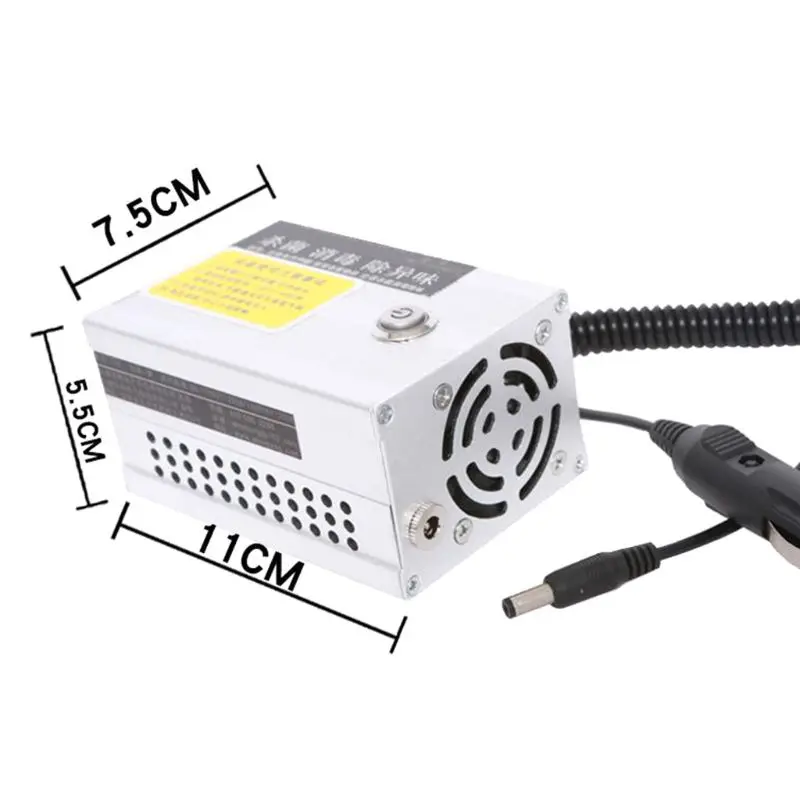 

500mg Ozone Generator Ozonizer Air Sterilize Purifier Cleaner Treatment Car Vehicle Disinfection H05F