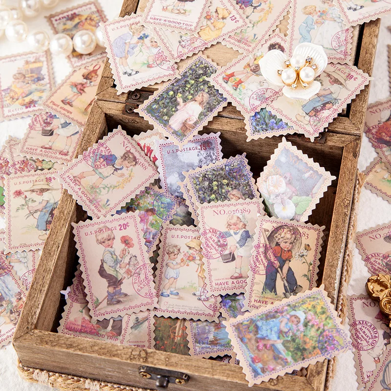 100 шт./кор. Ретро сказочные штампы декоративные растения искусство рукоделие