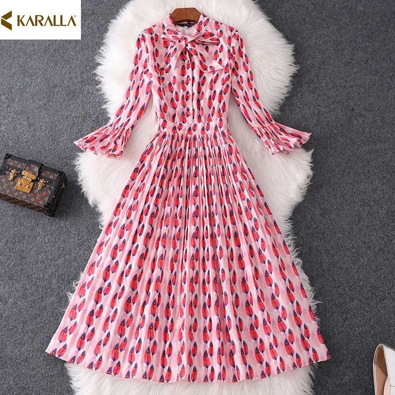 Высокое качество новинка 2020 женское летнее подиумное Модное шифоновое платье с