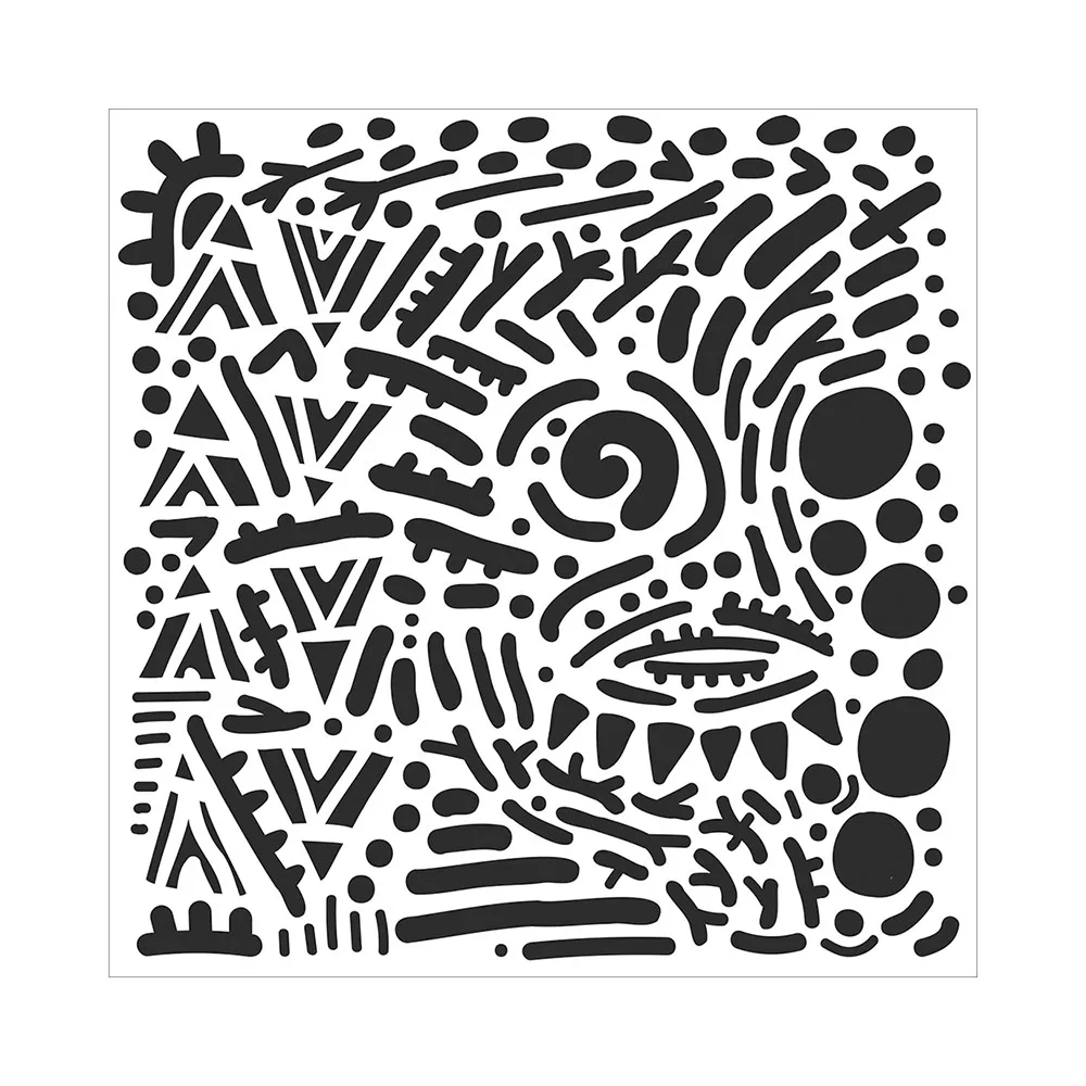 

Mystical Doodles For 2021 Arrival New Metal Cutting Stencil Diary Scrapbooking Easter Craft Engraving Making DiY Greeting Card