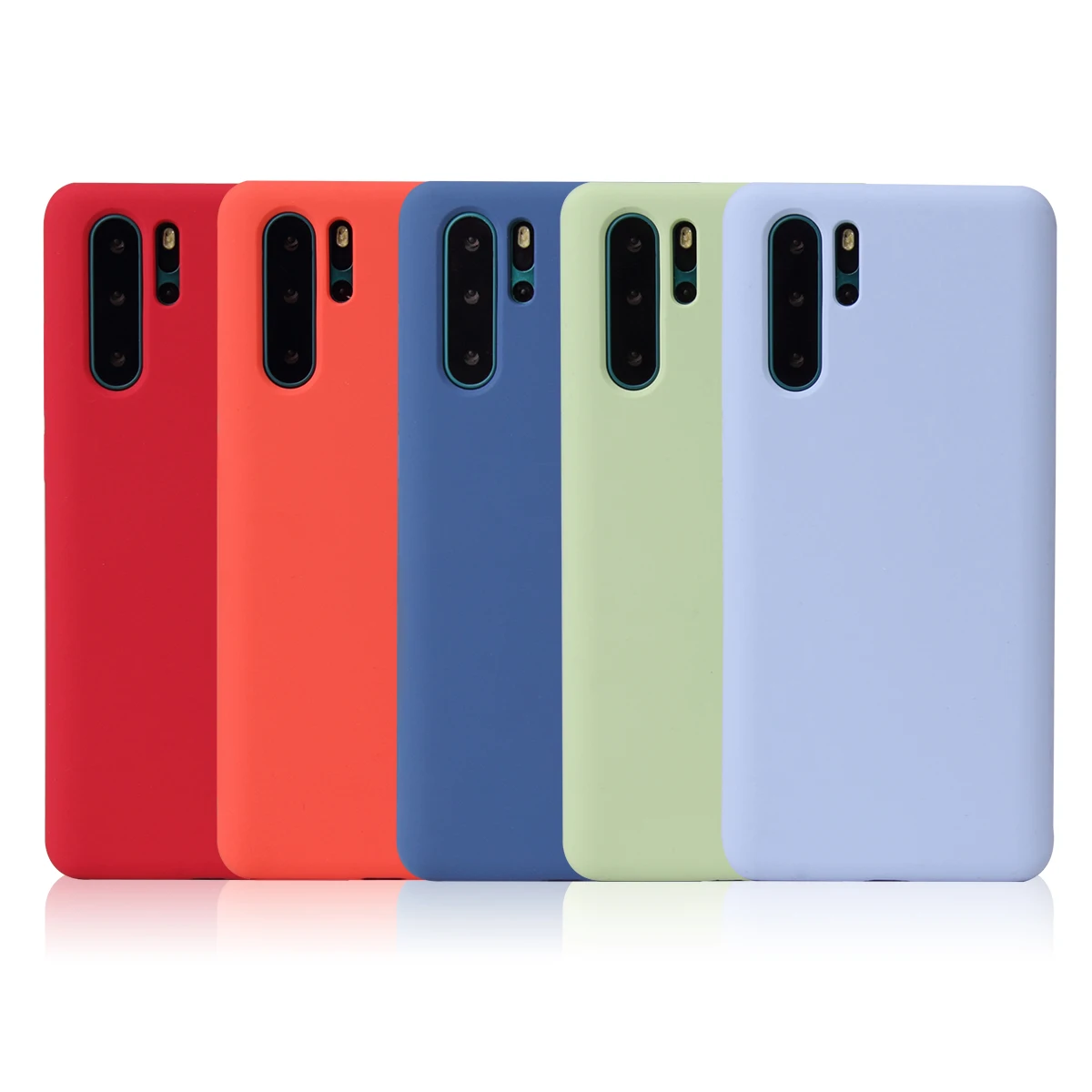 Полностью закрытый чехол COOKZU из чистого жидкого силикона для телефона Huawei P30 Pro