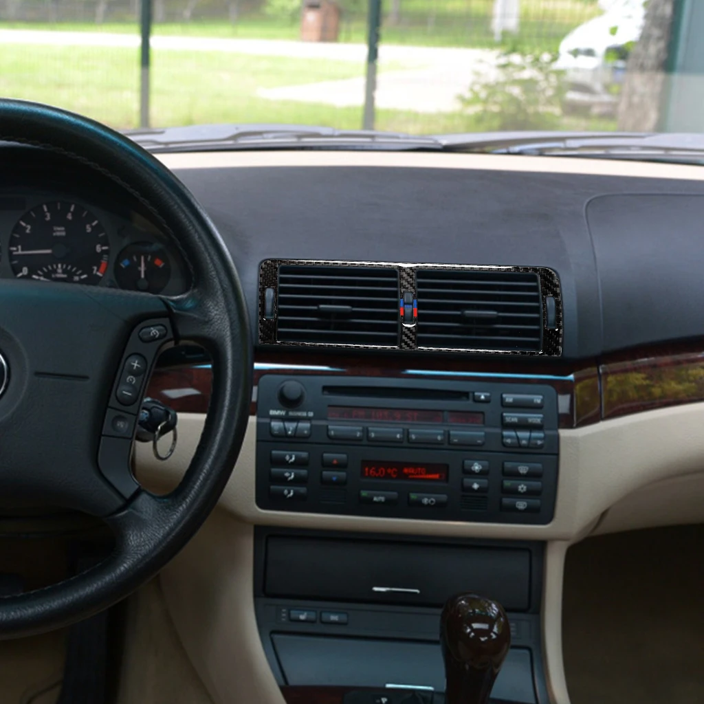 

It Is Suitable For BMW Old 3 Series 1998-2005 E46 The Carbon Fiber Middle Air Outlet / 1 Piece.Red. Solid Color. BMW Color