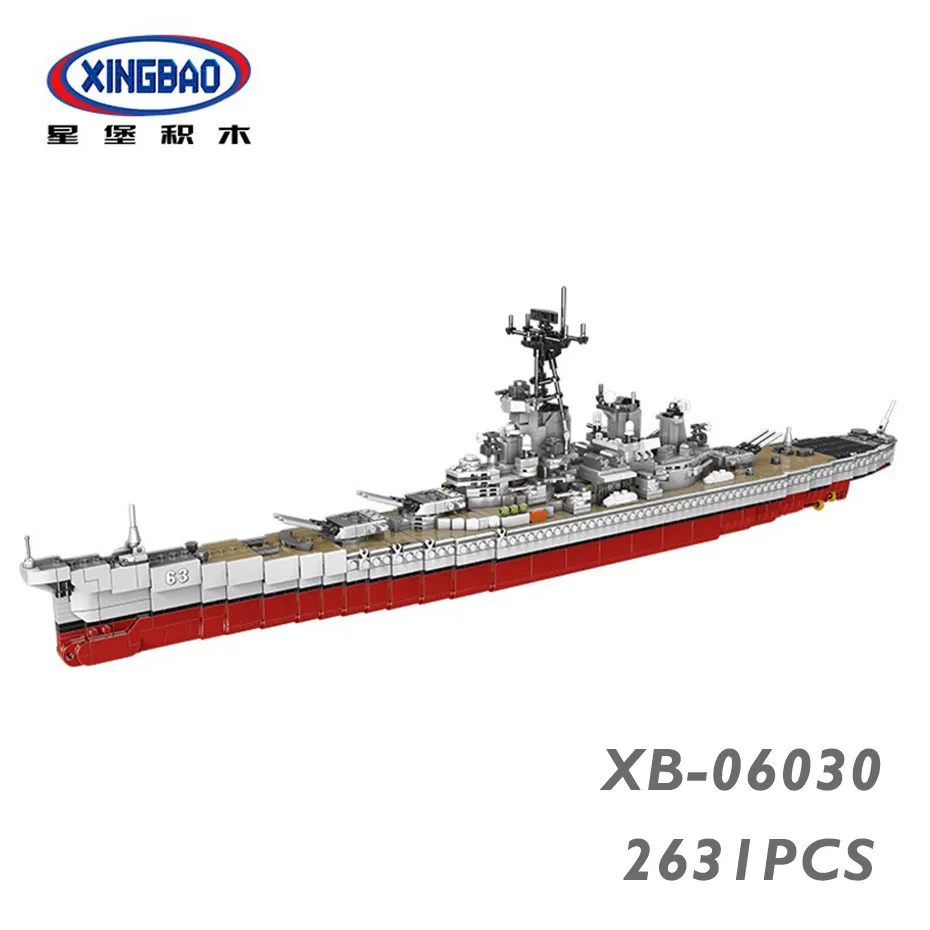 XINGBAO Новый военный корабль серии классический USS Миссури боевой ракет