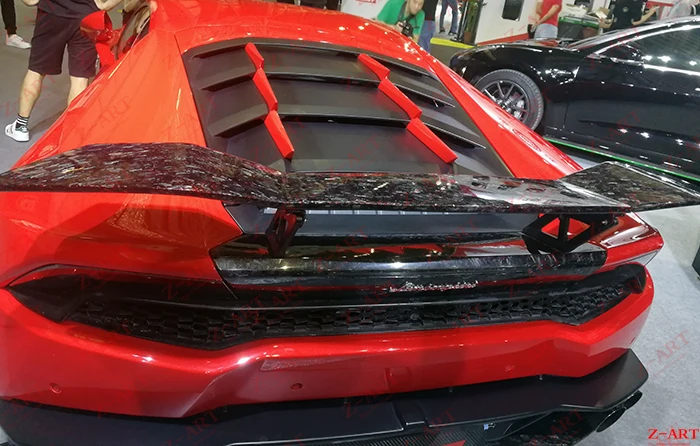 Задний спойлер из кованого углеродного волокна для заднего крыла Huracan Lamboghini LP610