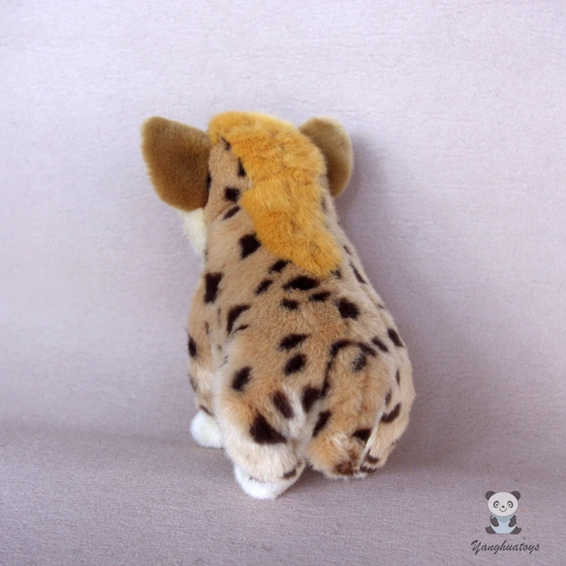 Мягкие ainmal игрушки реальная жизнь плюшевые африканские гиена собака кукла