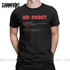 Классные Футболки Mr Robot, программируемые футболки, проектирующие футболки для мужчин, с круглым вырезом, хлопковые футболки с коротким рукавом, Одежда большого размера