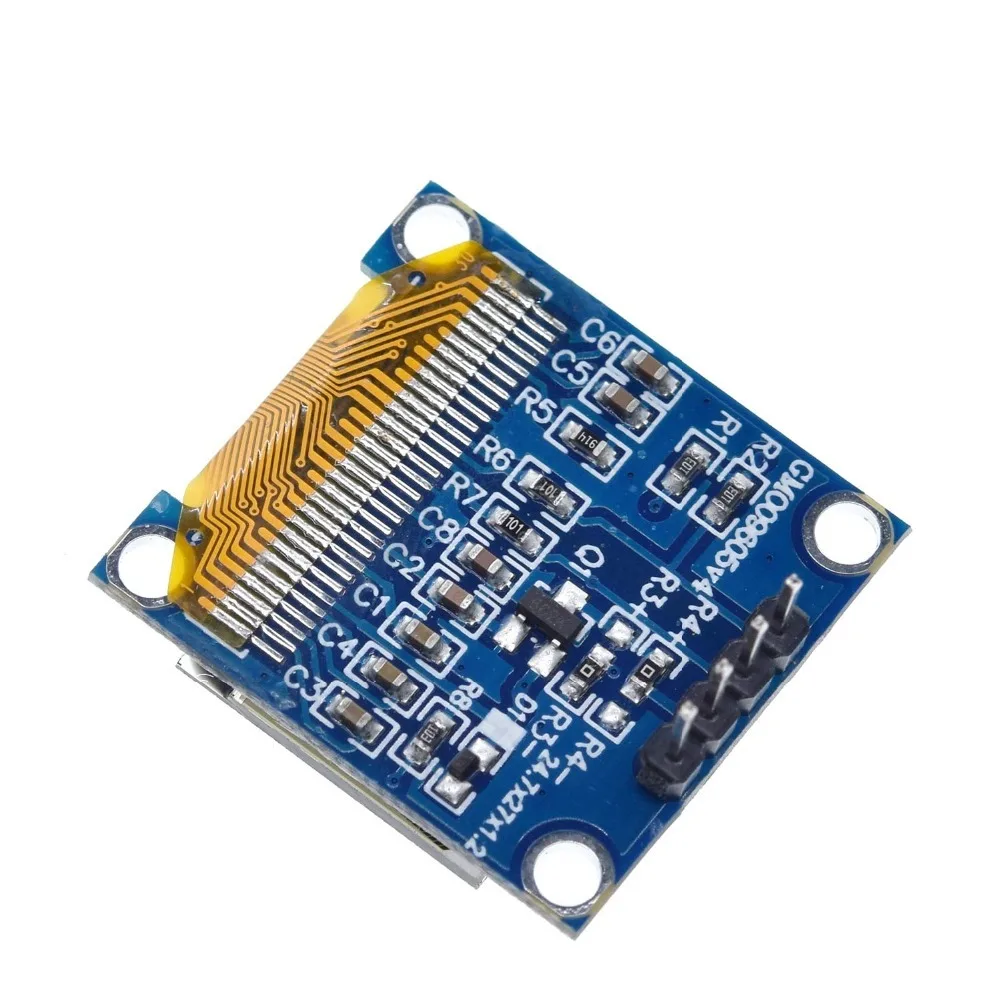 TZT 0.96 inch IIC Serial White OLED Display Module 128X64 I2C SSD1306 12864 LCD Screen Board GND VCC SCL SDA 0.96" for Arduino