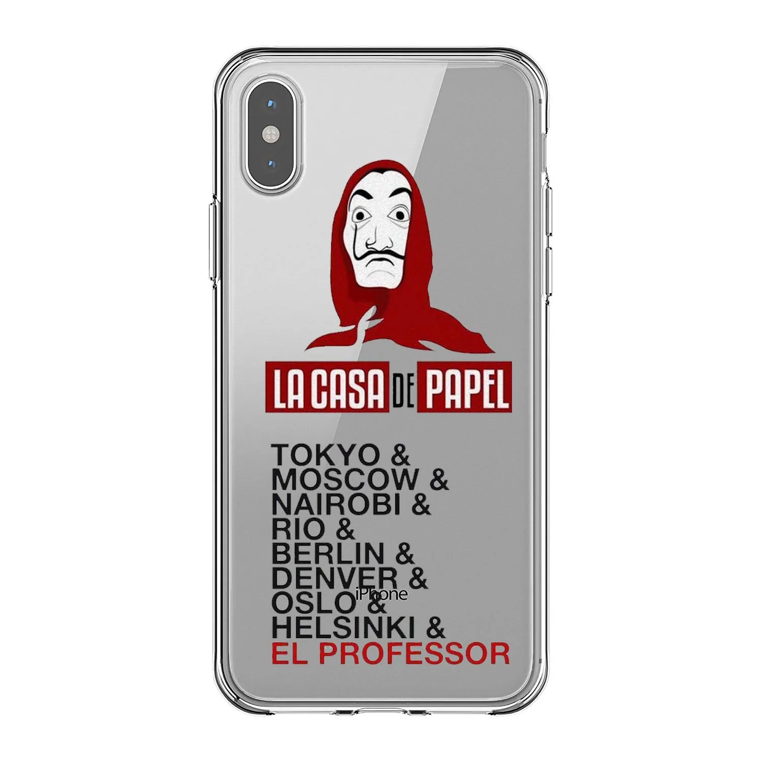 Испанский ТВ серии La Каса де papel Мягкий Силиконовый ТПУ чехол для телефона iPhone 11 Pro MAX 5s se 6 6s Plus 7 8 Plus X XR XS MAX - Цвет: TPU