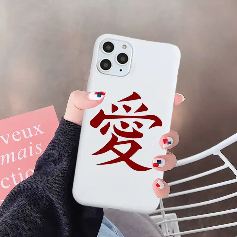 

Japan anime Naruto Gaara Phone Case Candy Color for iPhone 6 7 8 11 12 s mini pro X XS XR MAX Plus
