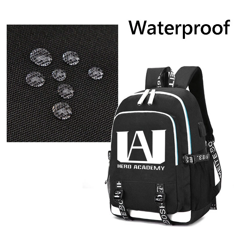 Новое высокое качество мой герой академический световой рюкзак для мальчиков