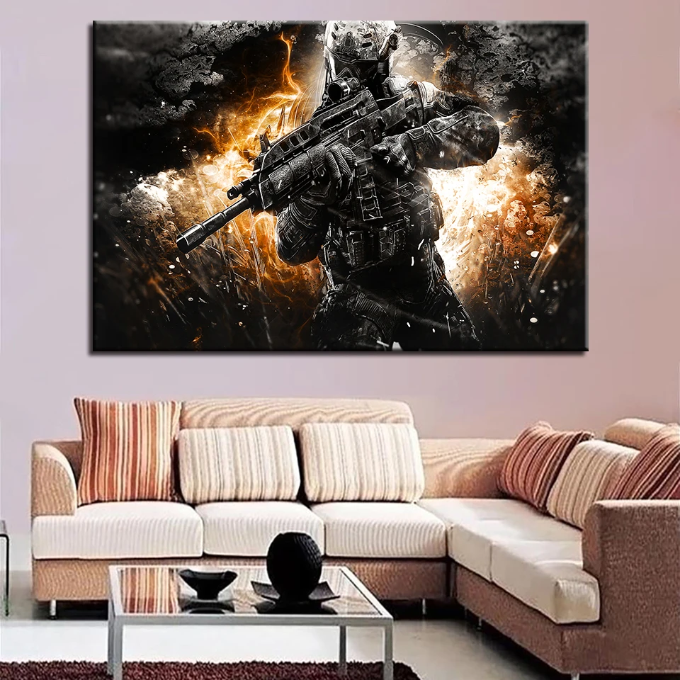 Современная Картина на холсте настенная HD печать 1 шт. Домашняя игра Творческий