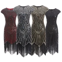 s 3xl 1920s dress great gatsby charleston flapper party sequin tassel vintage costume casual autumn dresses cosplay dress robe