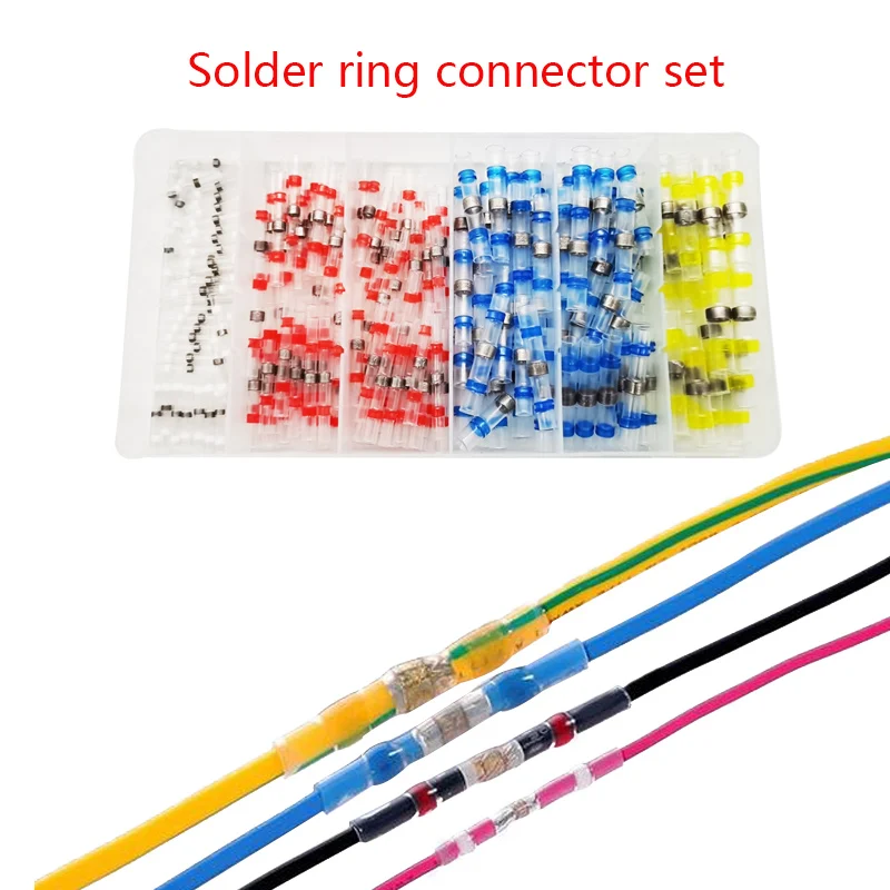 

100/250/300Pcs Solder Seal Wire Connectors Kit, Heat Shrink Butt Connectors Waterproof and Insulated Electrical Wire Terminals