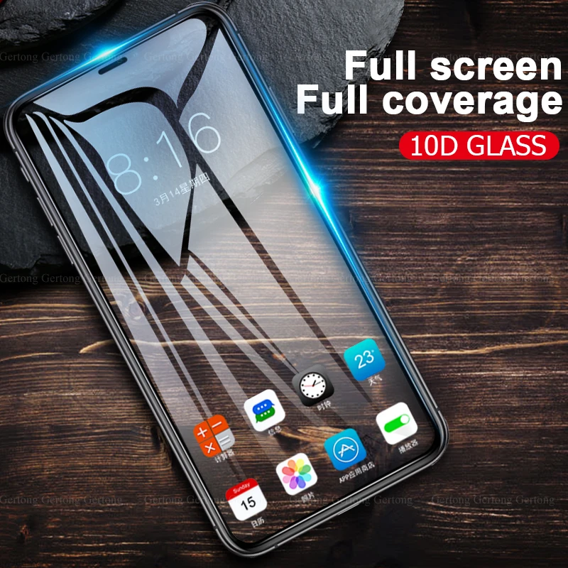 

10D Full Protective Screen Protector Shockproof Glass For iPhone 11 12 X XS XR XS MAX 12Mini For iPhone 12 pro max 6 6s 7 8 Plus