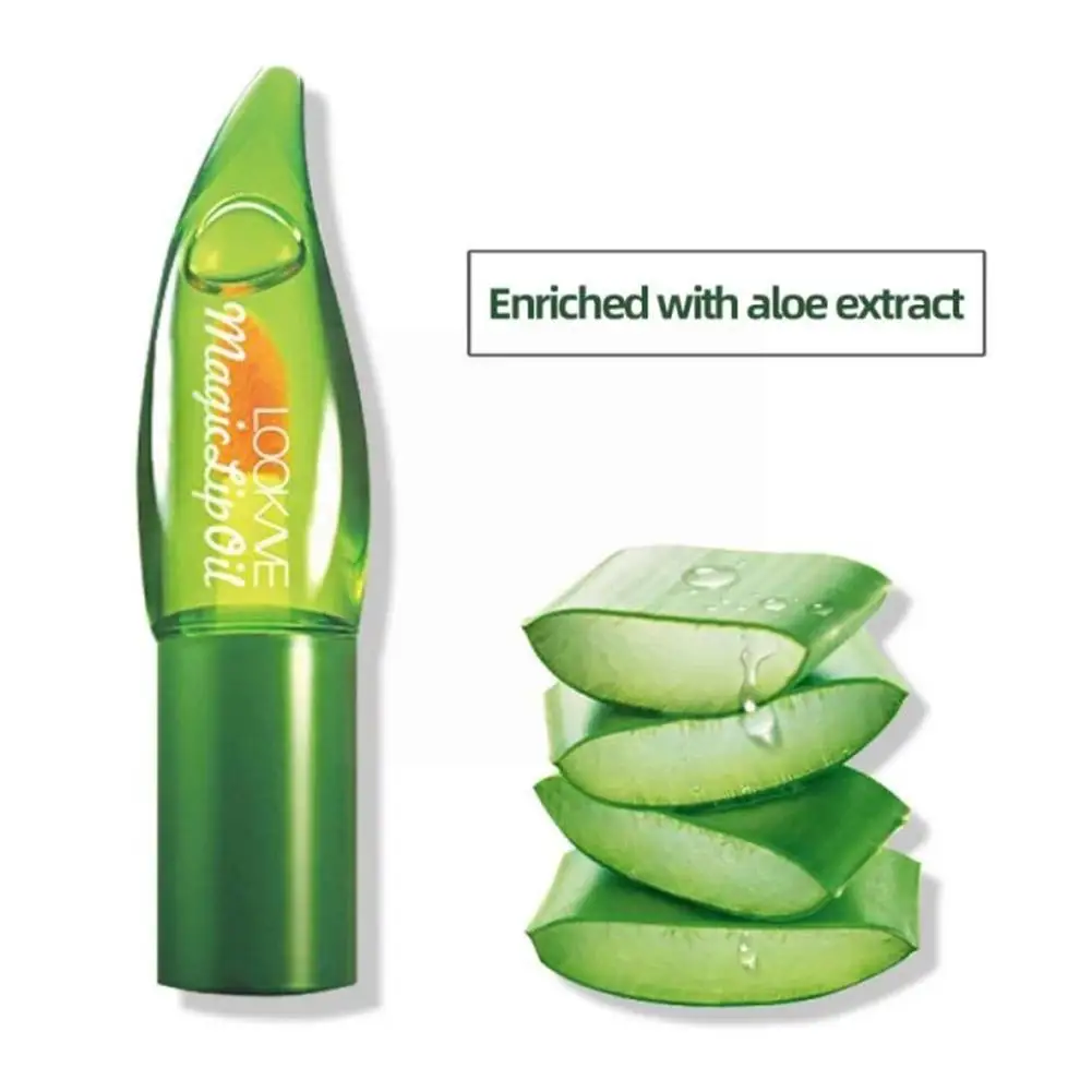 

3ml Aloe Vera Lip Oil Moisturizing Changes Color Lip Balm Repair Lips Plump Lips Prevent Lip Peeling Lip Balm For Winter J8x8