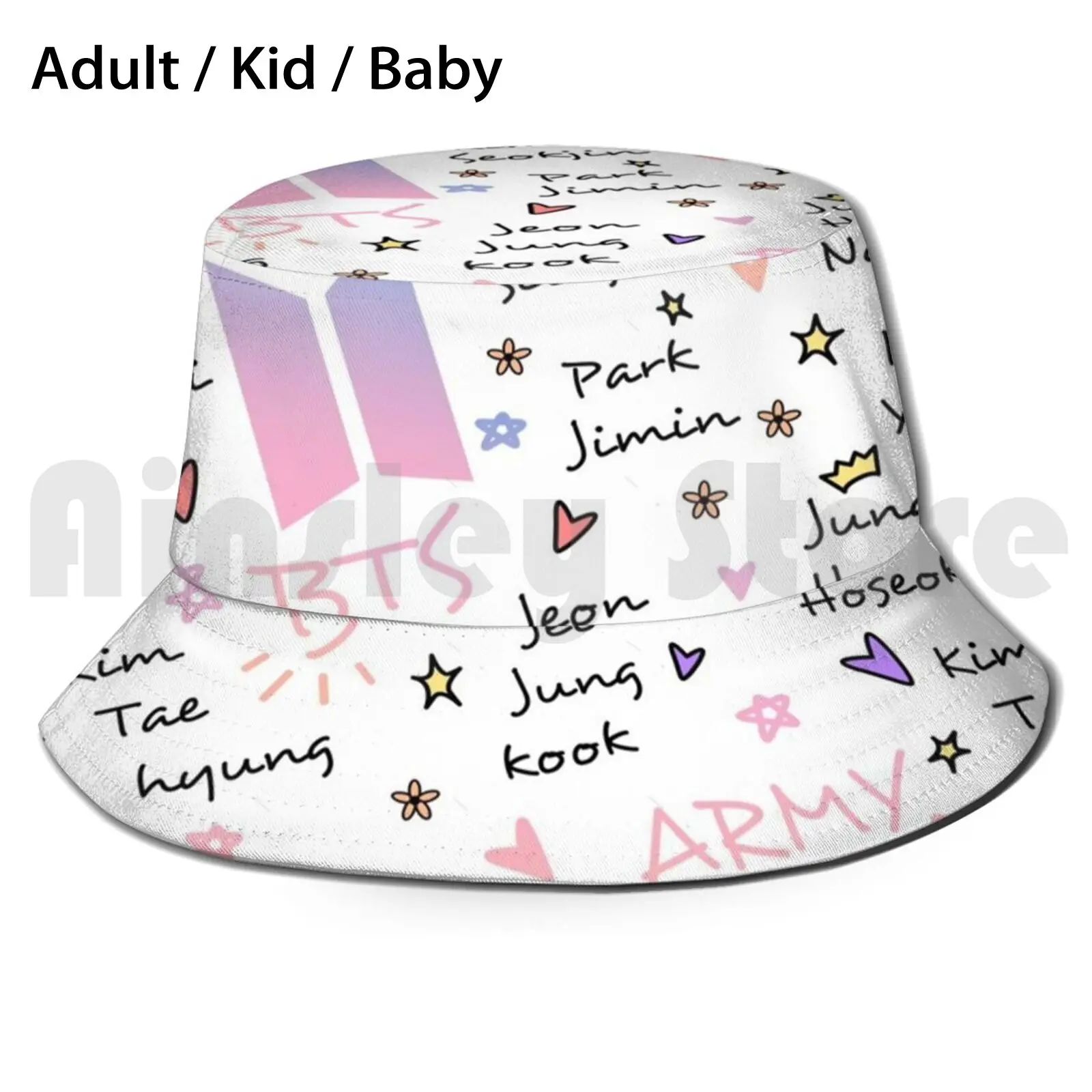 

X Army Doodle Pattern Sun Hat Army Army Tumblr Jungkook Taehyung V Jimin Jhope Suga Yoongi Namjoon Jin