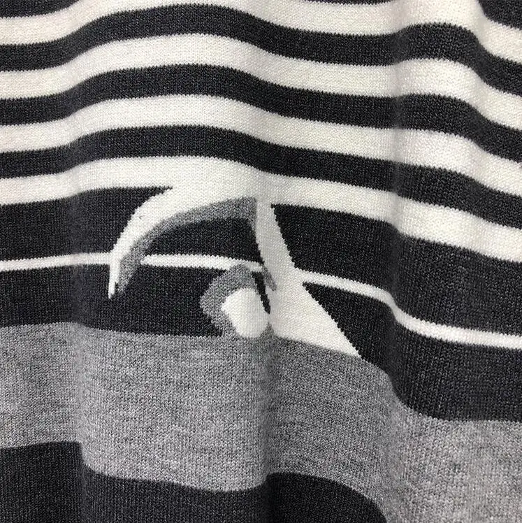 

2021 Fashion TB THOM Brand Sweaters Men Slim O-Neck Pullovers Clothing Patchwork Wool Swimmer pattern Striped Winter Casual Coat