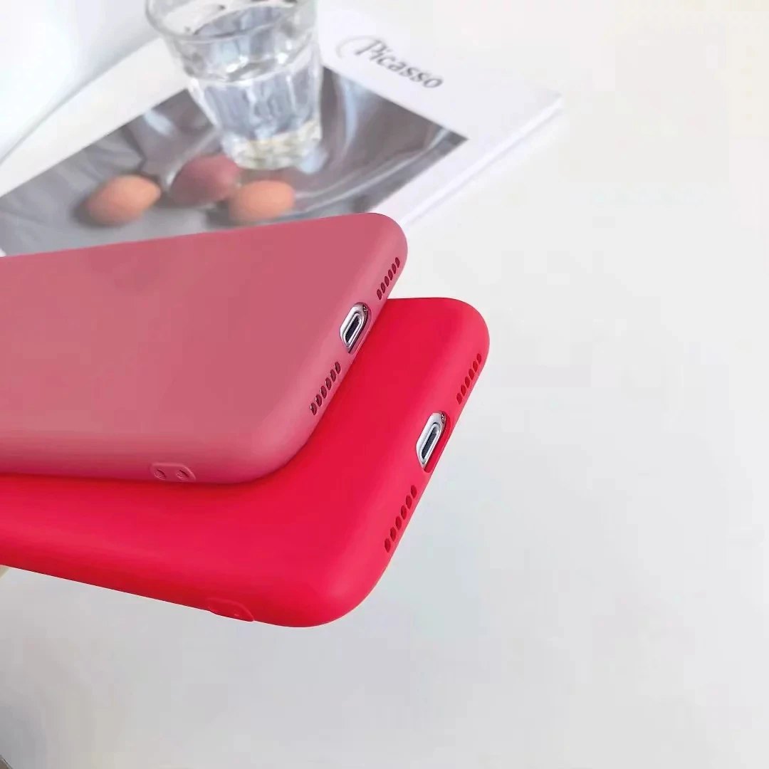 

Candy Color Soft TPU Phone Case For iPhone XS 11 Pro Max XR XS Max X Plain Lovely Simple Silicone Cover For iPhone 6 6S 7 8 Plus