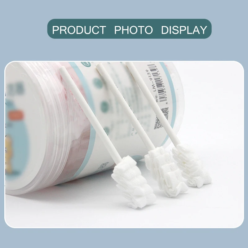 

30pcs Food-grade 3D Baby Toothbrush Baby Tongue Cleaner Disposable Gauze Toothbrush Infant Oral Cleaning Stick Dental Care