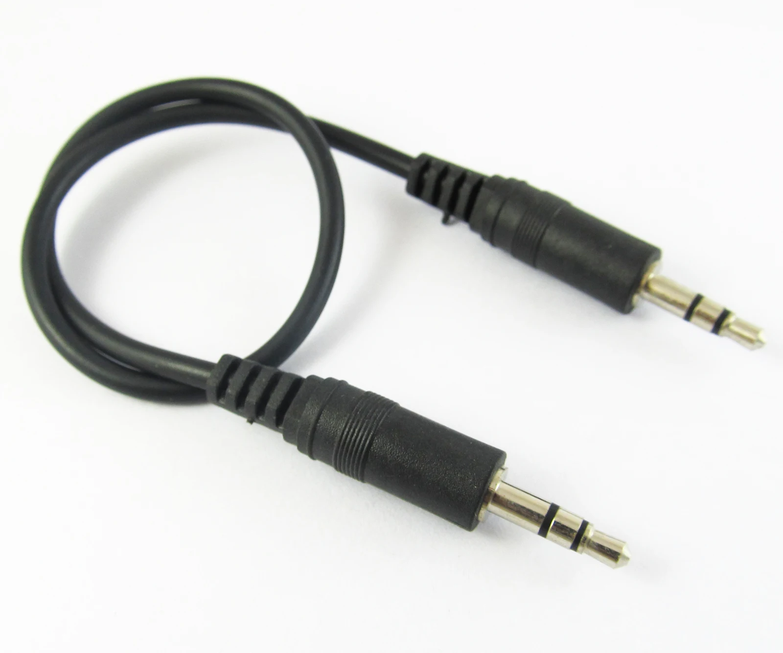 

1pc 30cm 3.5mm Male to Male M/M Stereo Audio Cords Cables Nickel Plated Plug Item No.: 4-0081
