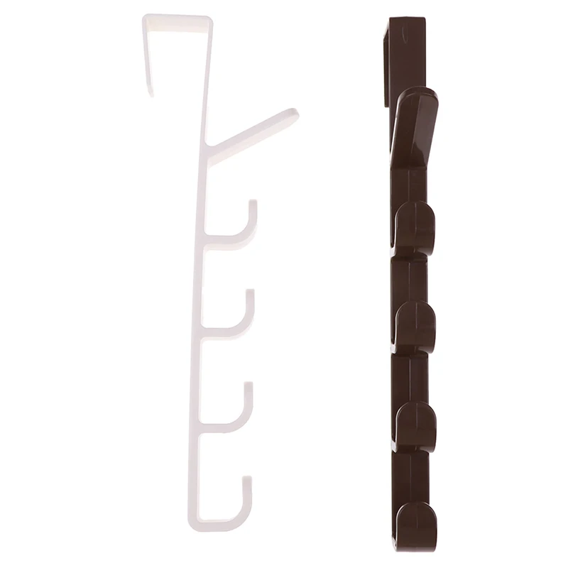 

Plastic Cupboard Hanging Hook Hat Clothes Bag Hanger Holder Kitchen Cabinet Back Garbage Bags Organizer Storage Shelf Door Hook