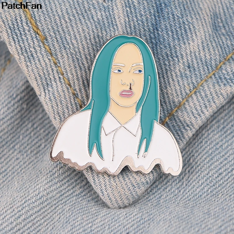 

A3054 Patchfan Famous Singer Metal Enamel Pins and Brooches for Women Men Lapel Pin Backpack Bags Badge Kids Gifts Jewelry