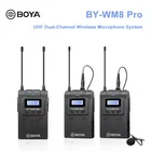 BOYA BY-WM8 Pro K1 K2 UHF двойная Беспроводная микрофонная система интервью микрофон для iPhone для ПК DSLR видеокамеры wm8 pro K7