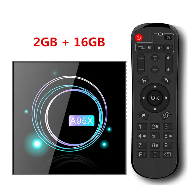 2GB 16GB Android 9,0 Smart tv Box A95X F3 тонкий 4 Гб 64 Гб Amlogic S905X3 4K медиа-проигрыватель Google 100M 2,4G& 5,0G двойной Wifi BT 4,1 телеприставка - Цвет: 2GB 16GB