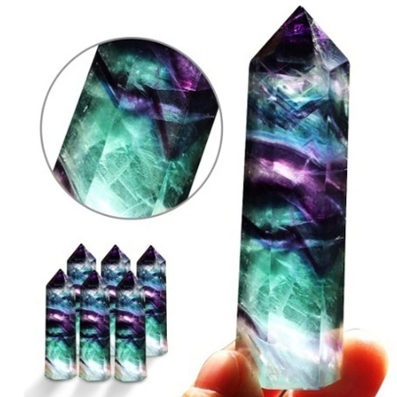 Драгоценный камень Красивые Украшения хрустальный бар минералы флюорит