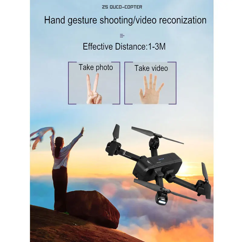 SJRC Z5 Wi-Fi FPV с широкоугольной HD-камерой режим удержания 1080p двойная камера GPS