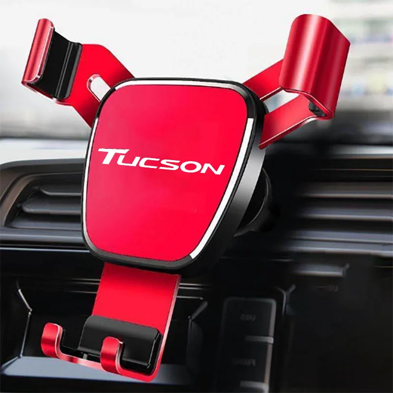 Car Phone Holder Stand For Hyundai Accent Elantra Tucson i10 i40 i20 i30 Azera GDi In Air Vent Mount Logo Support | Автомобили и