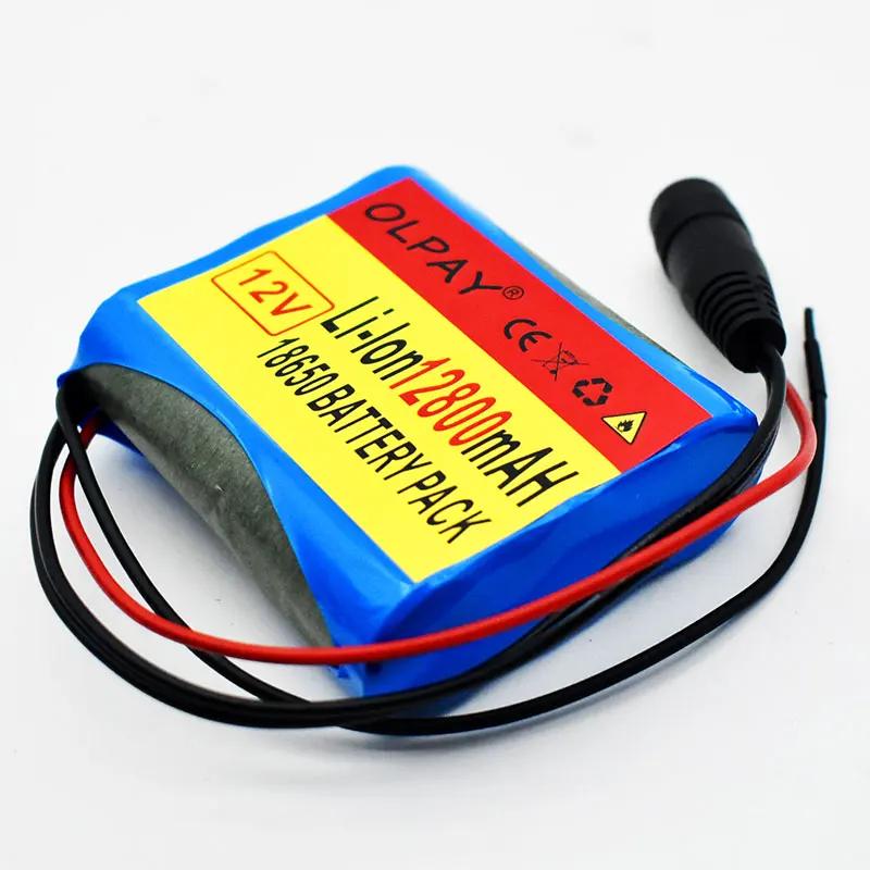 100%high capacity 3s1p 12v12.8Ah battery pack 12V 12800mAh 18650 lithium ion DC12V super rechargeable with BMS + charger | Электроника