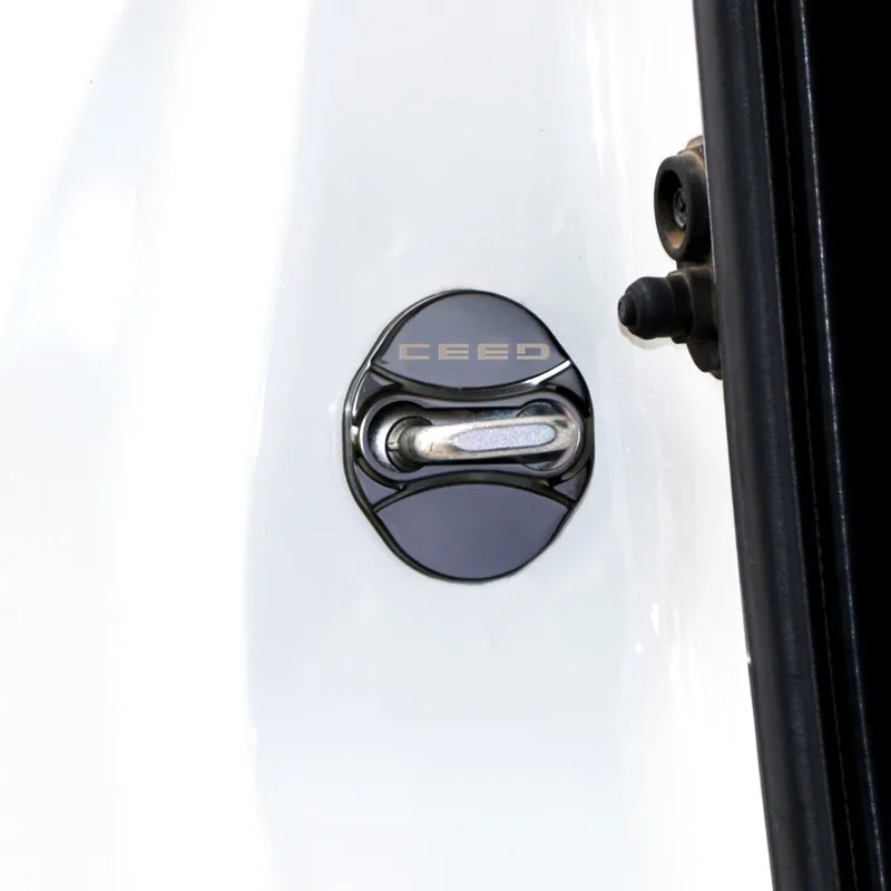 Car Styling Door Lock Protection Stainless Steel Cover For KIA sportage ceed kia sorento Accessories 2017 2018 | Автомобили и