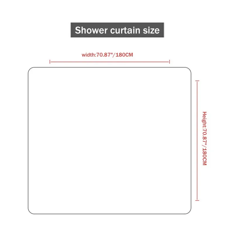 

A Four-piece Energetic Female Shower Curtain Set Inch Shower Curtain + Non-slip Floor Mat + Toilet Seat Mat + U-shaped Floor Mat
