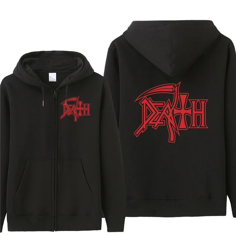 Толстовки в стиле рок группы HEAVY METAL Death весенний тонкий пуловер унисекс
