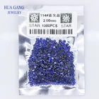 Маленький размер 0,8 мм  3 мм 1000 шт. 114 # синий синтетический шпинель драгоценный камень круглый бриллиантовый огранка драгоценные камни для ювелирных изделий высокое качество